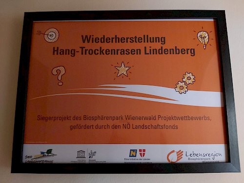 Gewinner-Urkunde Biosphärenpark-Wettbewerb