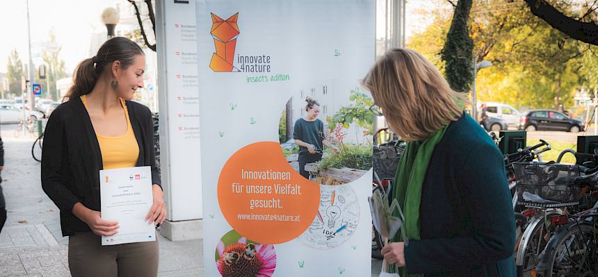 Herzlichen Dank an alle Beteiligten des innovate4nature-Wettbewerbs 2020 - Insects edition. © BMK-Cajetan Perwein