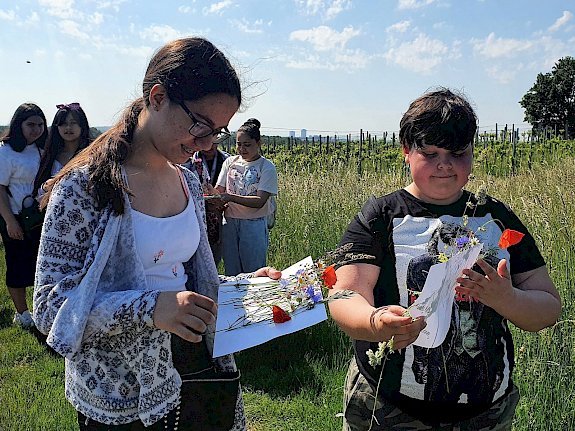Schüler*innen bewundern Biodiversität