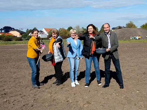 gemeinsames Projekt Wiesen-Einsaat im Freizeitpark Brunn