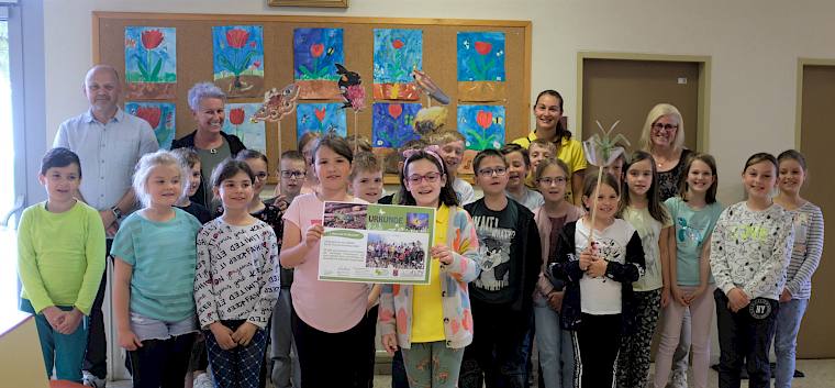 Urkundenverleihung - VS Winzendorf, 3. Klasse. © LPV/J. Fischer Urkundenverleihung - VS Winzendorf, 3. Klasse.