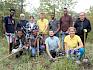 Elf motivierte Freiwillige eröffneten heute die Trockenrasenpflegetage in Pfaffstätten. © LPV/I. Drozdowski Gruppenfoto am Trockenrasen