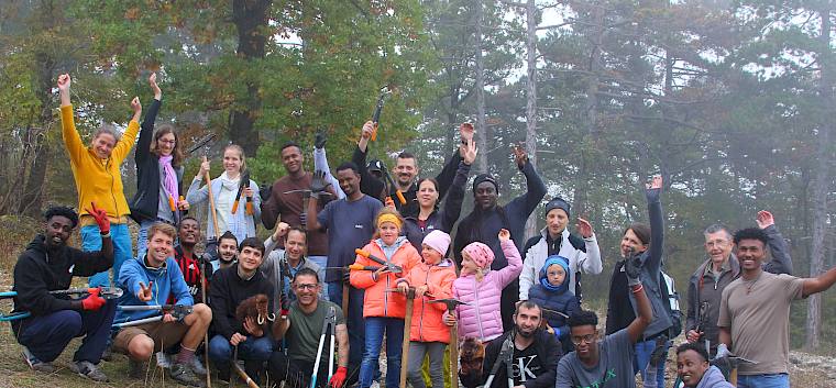 Vielen Dank für die großartige Unterstützung! © LPV/A. Mrkvicka Gruppenfoto der Freiwilligen