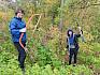 Mit Säge und Astschere für den Trockenrasen! © LPV/I. Drozdowski Pfadfinder am Trockenrasen
