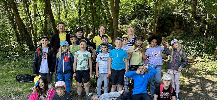 Schulklasse, Kinder, Naturpark Föhrenberge