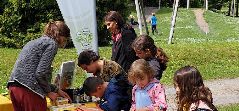 LPV-Infostand und Kinderprogramm beim Familienfest in Leobersdorf. © LPV/V. Zechner LPV-Infostand und Kinderprogramm