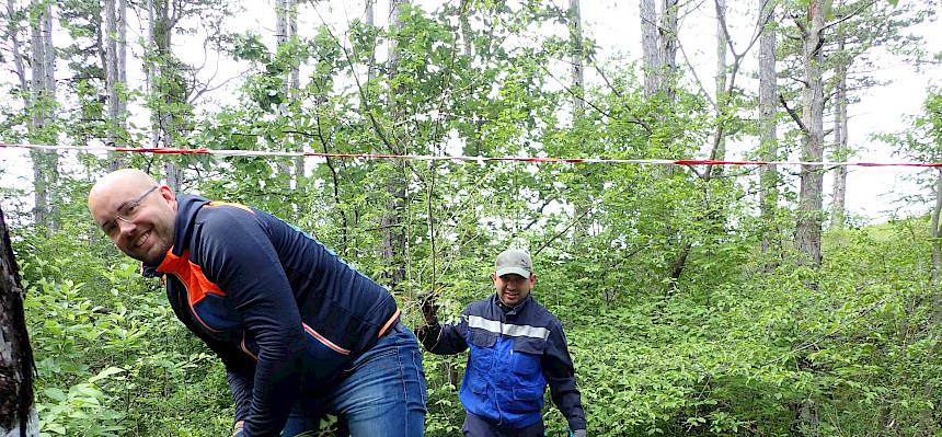 Volunteers bei der Arbeit