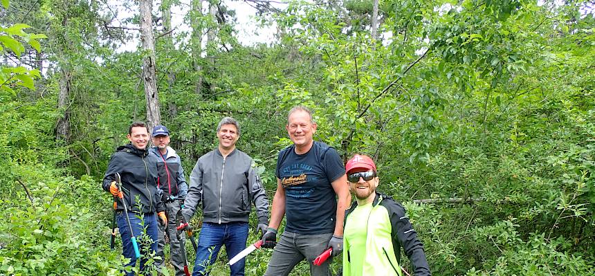 Volunteers bei der Arbeit