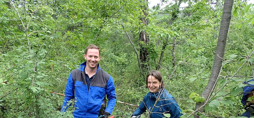 Volunteers bei der Arbeit