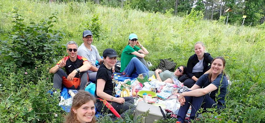 Volunteers bei der Arbeit