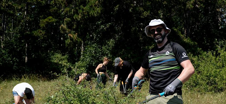 Volunteers bei der Arbeit