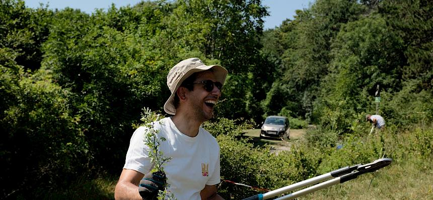 Volunteers bei der Arbeit