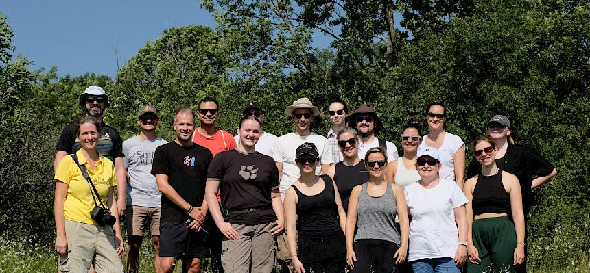 Gruppenfoto bei Pflegetermin