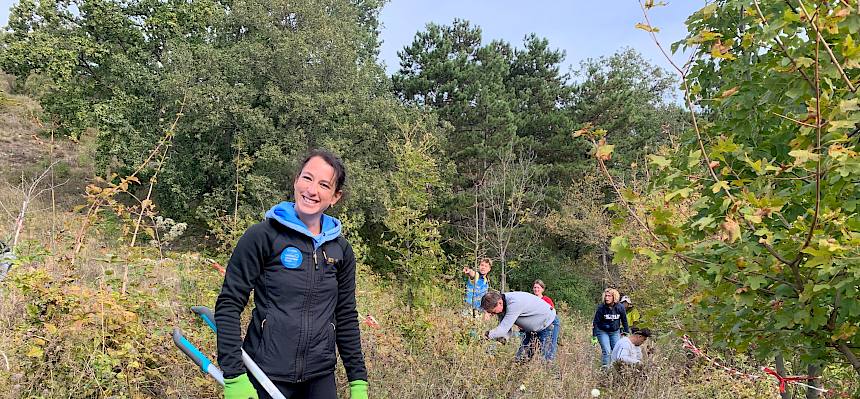 Frau in der Natur