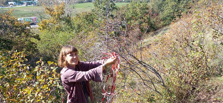 Frau in der Natur