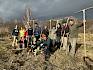 Tolle Herbststimmung am ersten Tag der Feuchtwiesen-Pflege in Moosbrunn. Gruppenfoto