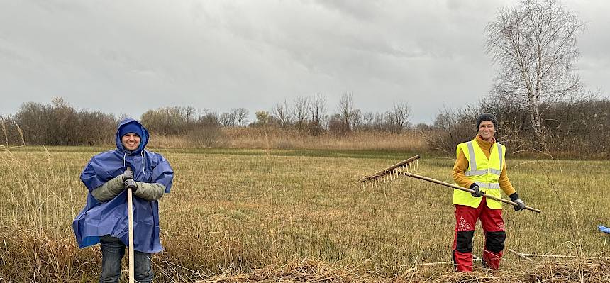 Menschen bei der Arbeit in der Natur