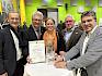 Die Freude unter den 5 Projektpartnern ist groß! Stadtgartendirektor DI Andreas Kastinger (Stadtgemeinde Baden), Bgm. LAbg. Christoph Kainz (Marktgemeinde Pfaffstätten), Obfrau MMag a Irene Drozdowski (LPV)  Dir. DI Andreas Weiß (BPWW), Bgm. Christian Flammer (Stadtgemeinde Bad Vöslau) © LPV/E. Weisz-Emesz Gruppenfoto