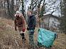Im Teamwork im Einsatz für die Natur am Blosenberg. © LPV/L. Strobl Menschen in der Natur
