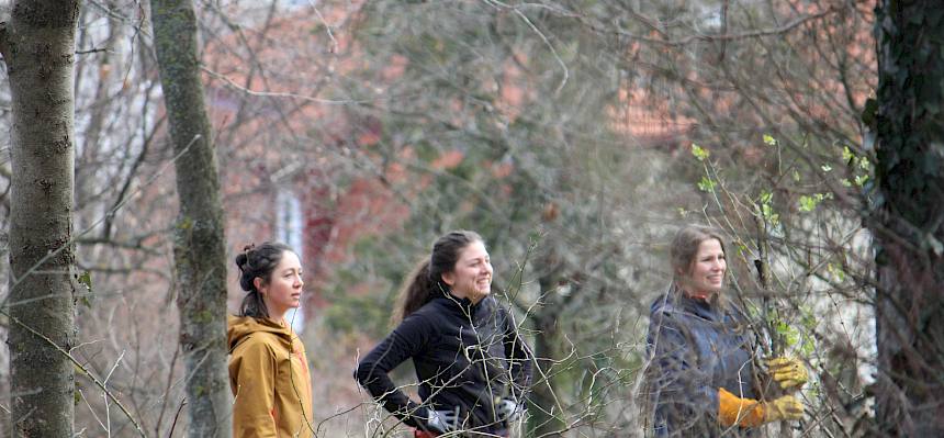 Menschen im Wald