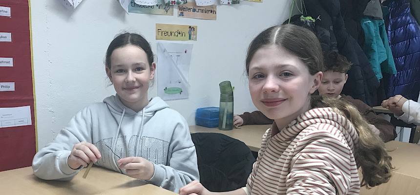 Kinder basteln Nisthilfen