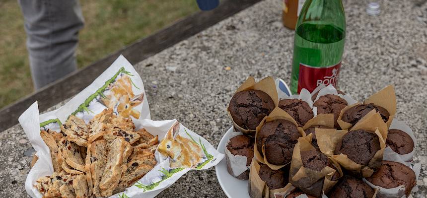 Muffins und Kletzenbrot
