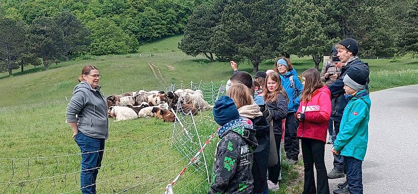 Schäferin und Kinder