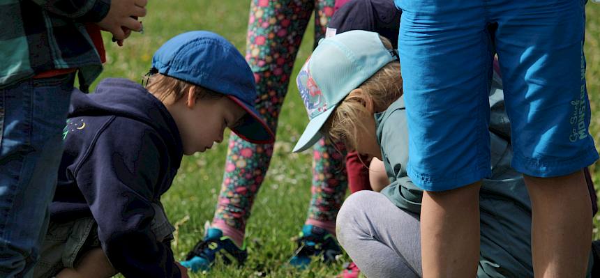 Kinder betrachten Spiel