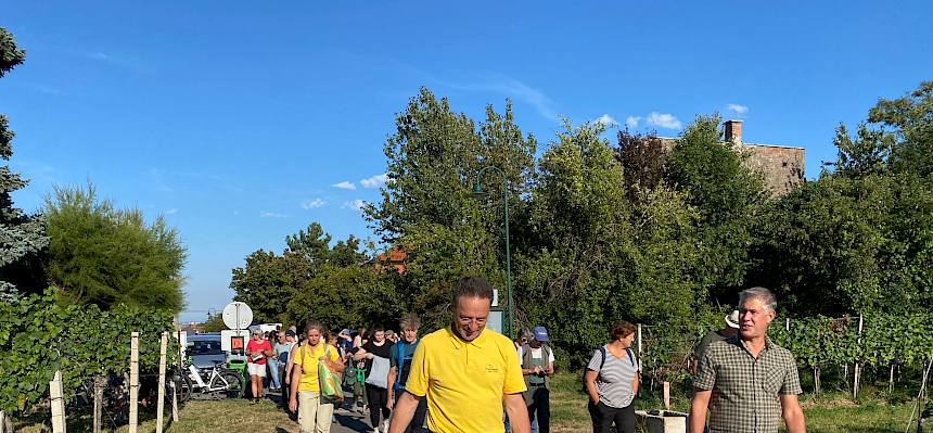 Auf dem Weg zur Waldführung