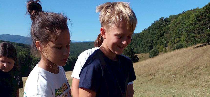 Kinder streicheln Schaf