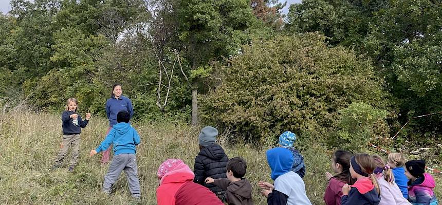 Kinder Spielen ein Laufspiel