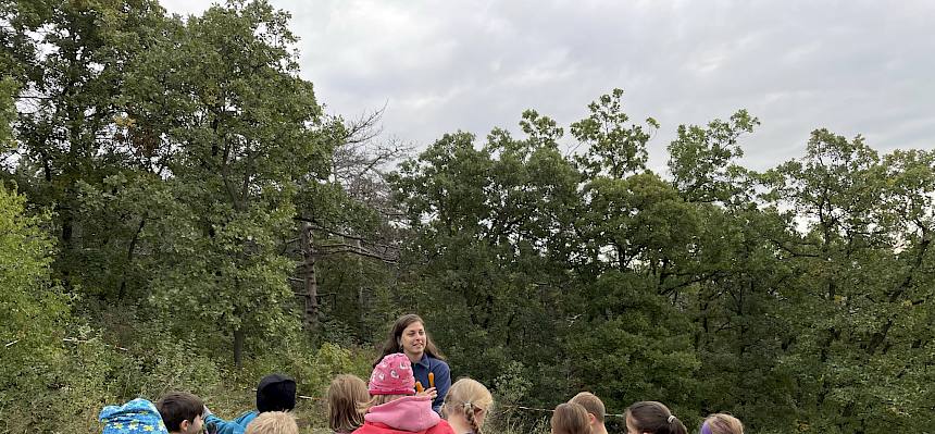 Kinder warten auf den Startschuss zu Pflege