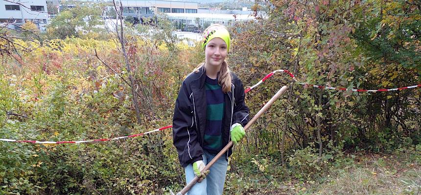 Mädchen mit Krampen