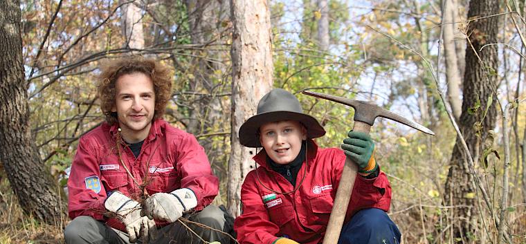 Pfadfinder:innen mit Krampen