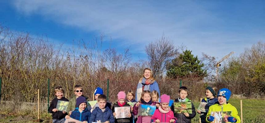 Gruppenfoto Schulklasse 1b