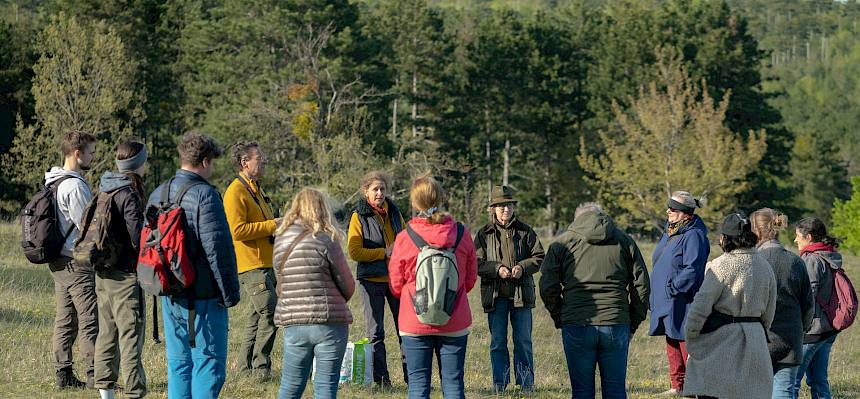 Teilnehmer:innen der Naturexkursion