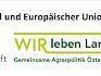 Finanziert wird das Projekt mit Unterstützung von Bund, Land und Europäischer Union. LEADER-Förderlogo