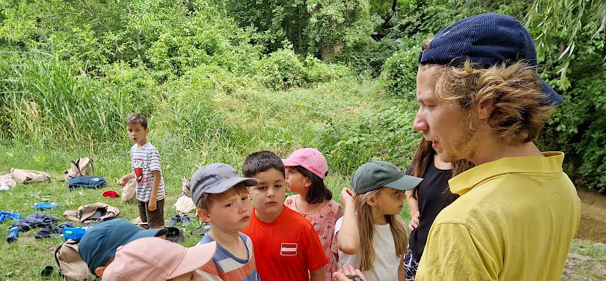 Naturvermittler mit Schlange
