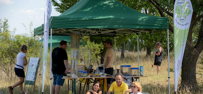 Stand des LPV mit Menschen