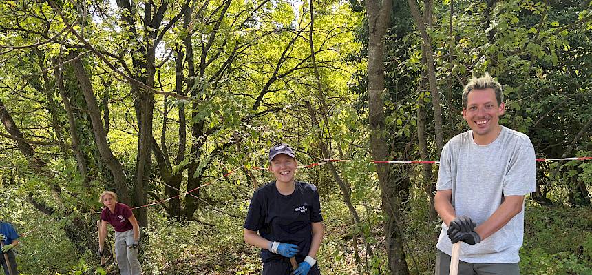Volunteers bei der Arbeit