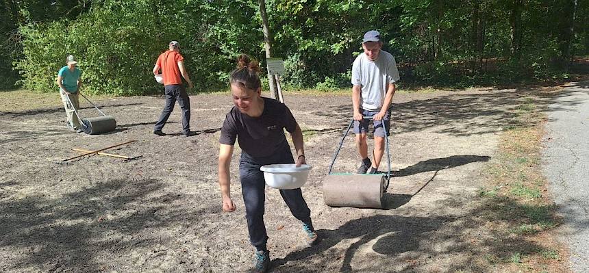 Bei der Einsaat